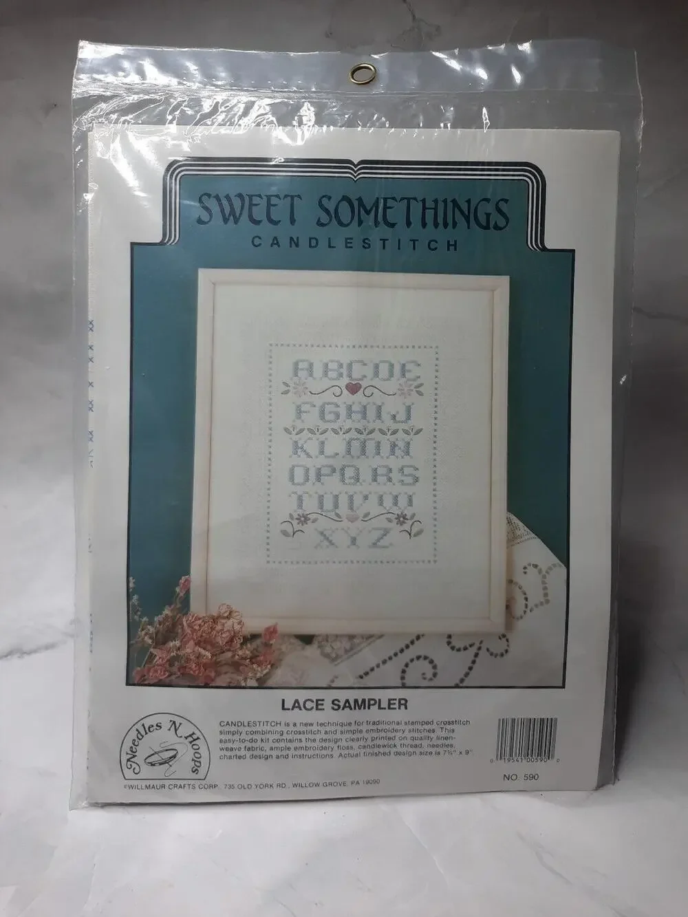 Needles N Hoops Sweet Somethings Candlestitch Kit Lace Sampler 590